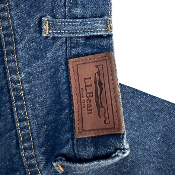 LL Bean Jeans Mens 38 X 29 Blue Denim 100% Cotton Comfort Waist Straight Leg - Picture 3 of 7